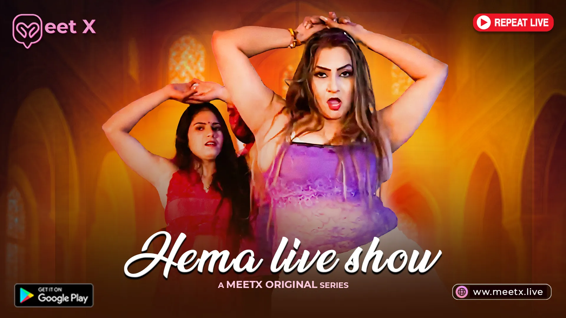 Hema Live Show MeetX Uncut Hindi Hot Web Series 2025